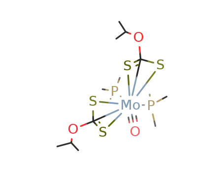 Mo(η3-(S,S',C)S2CO-i-Pr)2(CO)(trimethylphosphine)2