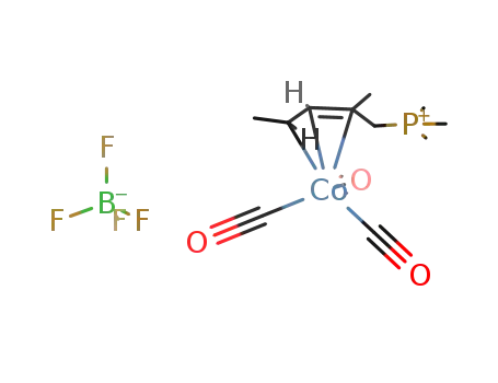 anti-{(η3-1-trimethylphosphonium-2-methyl-2-pentenyl)cobalt(carbonyl)3} tetrafluoroborate