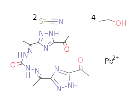 bistriazolcarbazone lead dithiocyanate tetraethanol
