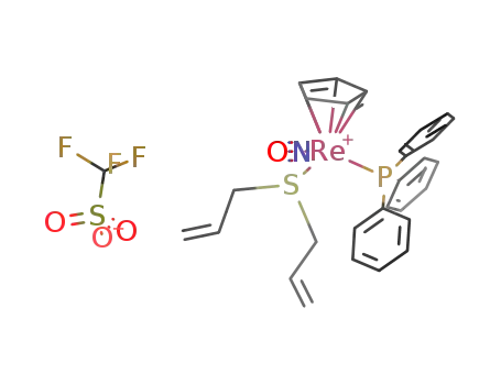[(η(5)-C5H5)Re(NO)(P(C6H5)3)(diallyl sulfide)](CF3SO3)
