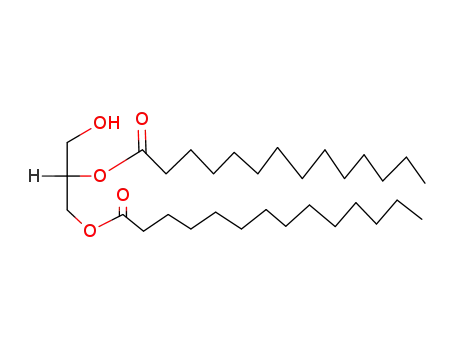 Molecular Structure of 20255-94-1 (1 2-DIMYRISTOYL-RAC-GLYCEROL (C14:0))