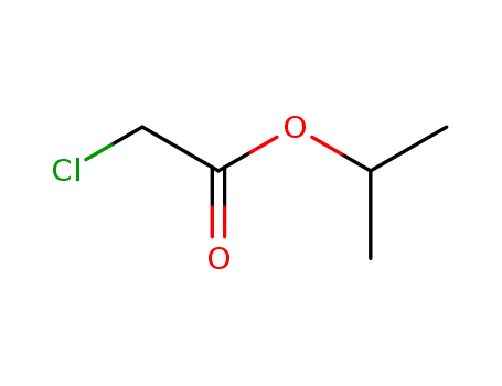 105-48-6,Isopropyl chloroacetate,Aceticacid, chloro-, 1-methylethyl ester (9CI);Acetic acid, chloro-, isopropyl ester(6CI,7CI,8CI);1-Methylethyl monochloroacetate;Isopropyl 2-chloroacetate;NSC 27789;