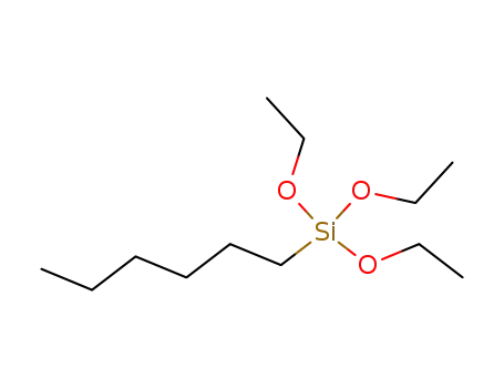 Molecular Structure of 18166-37-5 (N-HEXYLTRIETHOXYSILANE)