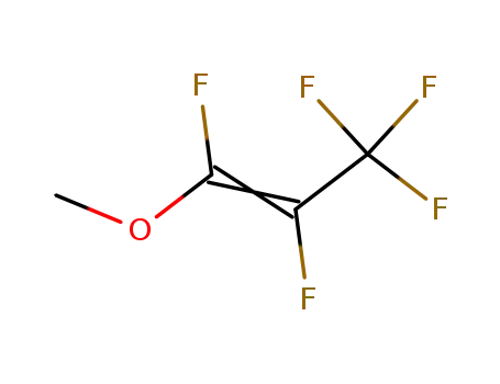 Molecular Structure of 666-92-2 (1-Propene, 1,2,3,3,3-pentafluoro-1-methoxy-)