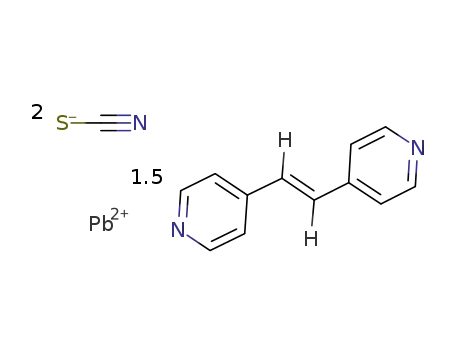 sesqui(4-[2-(pyridin-4-yl)ethenyl]pyridine-κN)bis(thiocyanato-κS)lead(II)