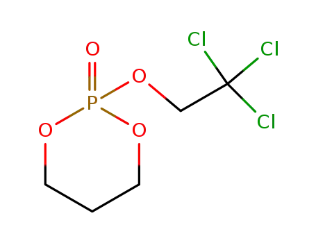 Molecular Structure of 53236-59-2 (1,3,2-Dioxaphosphorinane, 2-(2,2,2-trichloroethoxy)-, 2-oxide)
