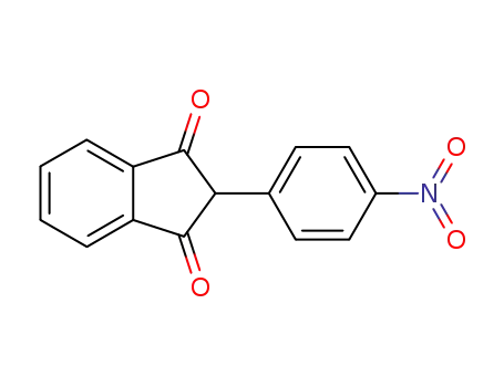 Molecular Structure of 1153-90-8 (1H-Indene-1,3(2H)-dione, 2-(4-nitrophenyl)-)