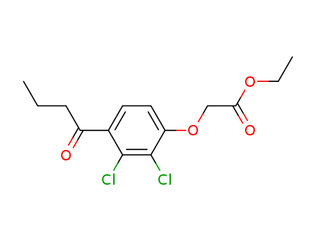 Acetic acid, [2,3-dichloro-4-(1-oxobutyl)phenoxy]-, ethyl ester