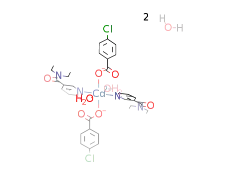 Cd(p-chlorobenzoate)2(diethylnicotinamide)2(H2O)2*2H2O