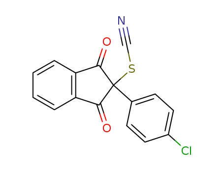 Thiocyanic acid, 2-(4-chlorophenyl)-2,3-dihydro-1,3-dioxo-1H-inden-2-yl ester