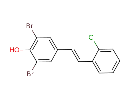 (E)-2,6-dibromo-4-(2-chlorostyryl)phenol