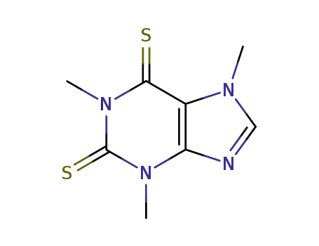 Molecular Structure of 32061-73-7 (1H-Purine-2,6-dithione, 3,7-dihydro-1,3,7-trimethyl-)