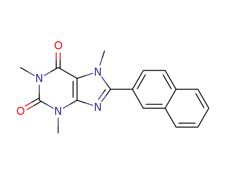 1,3,7-trimethyl-8-(naphthalen-2-yl)-xanthine