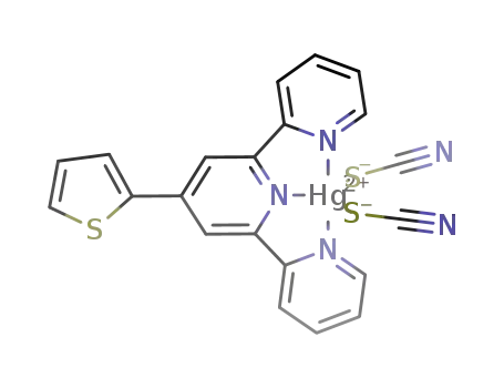dithiocyanato(4'-(2-thienyl)-2,2':6',2''-terpyridine)mercury(II)