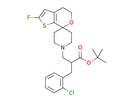 tert-butyl 2-[(2-chlorophenyl)methyl]-3-(2-fluorospiro[4,5-dihydrothieno[2,3-c]pyran-7,4'-piperidine]-1'-yl)propanoate