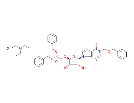 9-(4'-β-phosphonomethoxy-β-D-erythrofuranosyl)hypoxanthine di(triethylammonium) salt