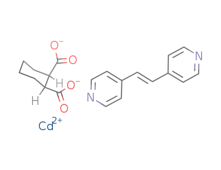 [Cd(cis-1,2-cyclohexanedicarboxylate)(1,2-bis(4-pyridyl)ethylene)]n