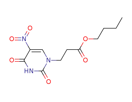 3-(5-nitro-2,4-dioxo-3,4-dihydro-2H-pyrimidin-1-yl)propionic acid butyl ester