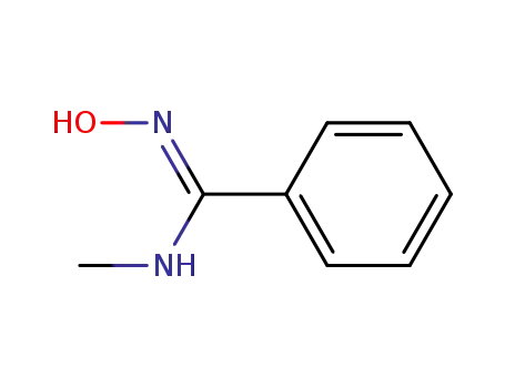 Molecular Structure of 28267-98-3 (Benzenecarboximidamide,N-hydroxy-N'-methyl-)