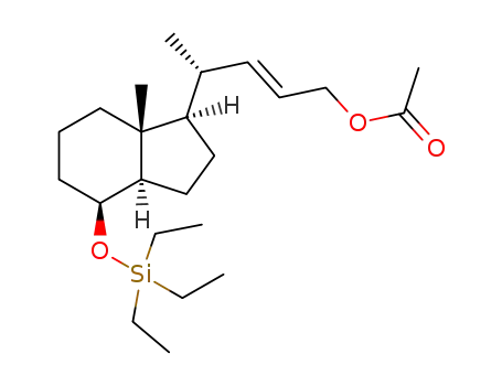 (1R,3aR,4S,7aR)-octahydro-1-[(1’R,2’E)-4’-acetoxy-1’-methyl-but-2’-en-1’-yl]-7a-methyl-4-triethylsilyloxy-1H-indene