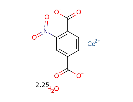 {[Co(2-nitroterephthalic acid(-2H))(H2O)]·1.25H2O}n