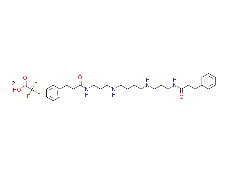 N1,N4-bis(3-(3-phenylpropanamido)propyl)butane-1,4-diaminium 2,2,2-trifluoroacetate