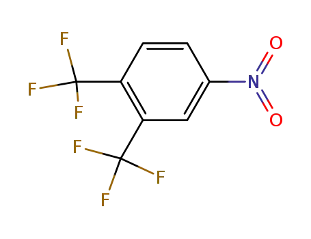 Molecular Structure of 1978-20-7 (3,4-BIS(TRIFLUOROMETHYL)NITROBENZENE)