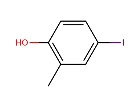Molecular Structure of 60577-30-2 (4-IODO-2-METHYLPHENOL)