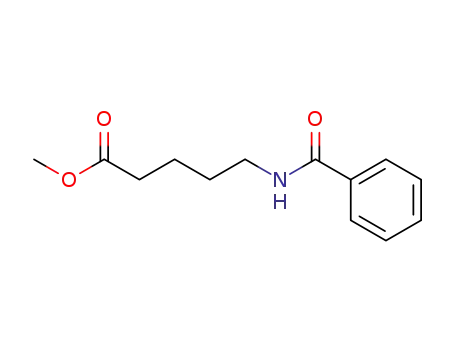 Molecular Structure of 17079-25-3 (Pentanoic acid, 5-(benzoylamino)-, methyl ester)