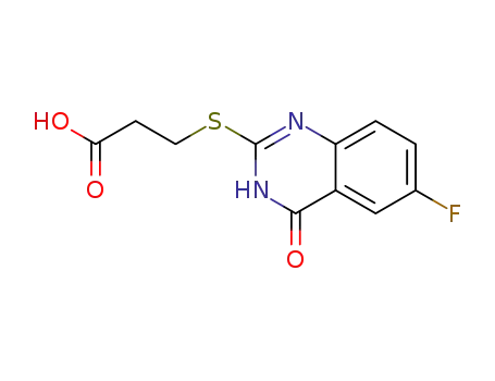 3-((6-fluoro-4-oxo-3,4-dihydroquinazolin-2-yl)thio)propanoic acid