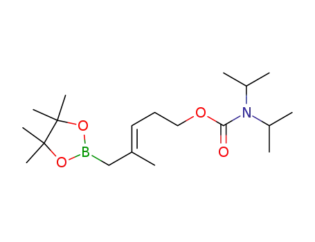 (E)-4-methyl-5-(4,4,5,5-tetramethyl-1,3,2-dioxaborolan-2-yl)pent-3-en-1-yl N,N-diisopropylcarbamate