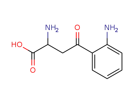 Molecular Structure of 343-65-7 (DL-Kynurenine)