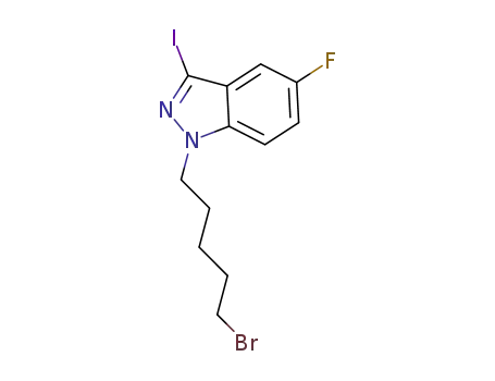 1-(5-bromopentyl)-5-fluoro-3-iodo-1H-indazole