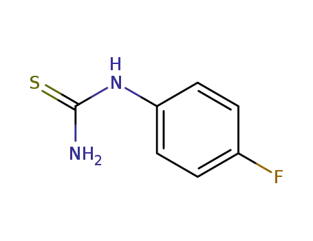 Molecular Structure of 459-05-2 (1-(4-Fluorophenyl)-2-thiourea)