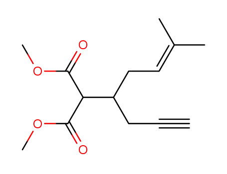 dimethyl 2-(3-methylbut-2-en-1-yl)-2-(prop-2-yn-1-yl)malonate