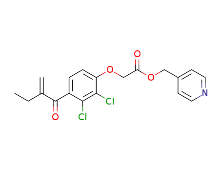 pyridin-4-yl-methyl 2-(2,3-dichloro-4-(2-methylenebutanoyl)phenoxy)acetate