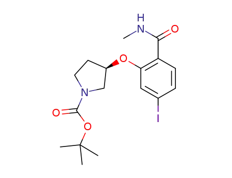 (R)-tert-butyl 3-(5-iodo-2-(methylcarbamoyl)phenoxy)pyrrolidine-1-carboxylate