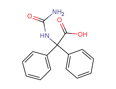 Molecular Structure of 6802-95-5 (PHENYTOIN RELATED COMPOUND B (50 MG) (AL-PHA-((AMINOCARBONYL)AMINO)-ALPHA-PHENYL  BEN-ZENEACETIC ACID))