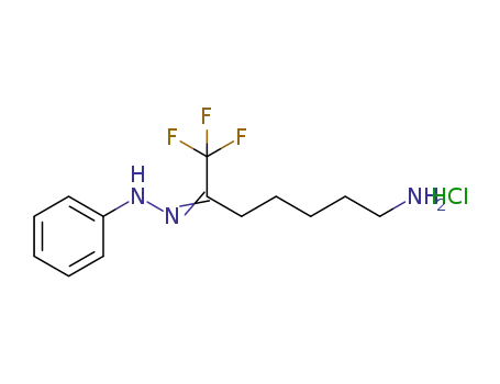 7,7,7-trifluoro-6-(phenylhydrazono)heptan-1-amine hydrochloride