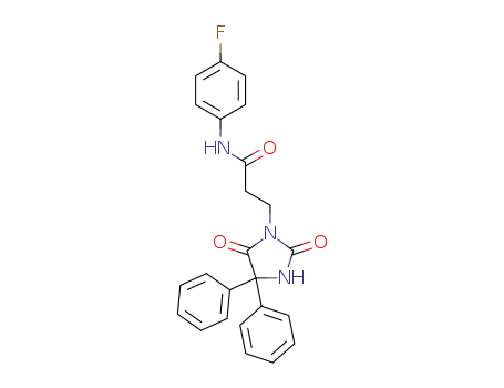 3-(2,5-dioxo-4,4-diphenylimidazolidin-1-yl)-N-(4-fluorophenyl)propanamide