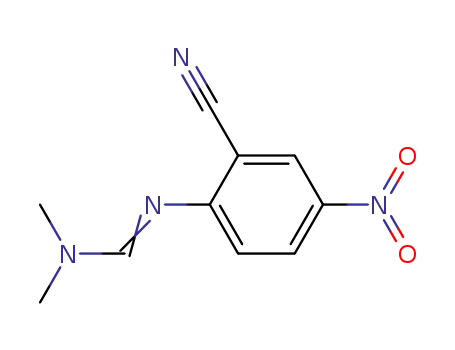 Molecular Structure of 39263-34-8 (N'-(2-CYANO-4-NITROPHENYL)-N,N-DIMETHYLIMINOFORMAMIDE)