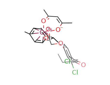 Os(η6-p-cymene)(acetylacetonato)(2-(2,3-dichloro-4-(2-ethylenebutanoyl)phenoxy)acetato)