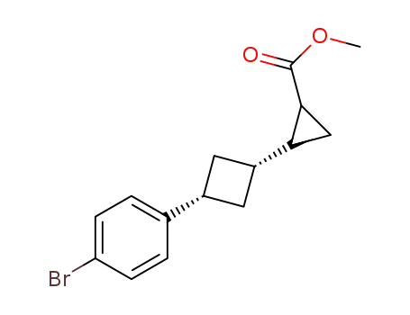 methyl trans-2-(cis-3-(4-bromophenyl)cyclobutyl)cyclopropanecarboxylate