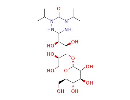1'S,2'R,3'R,4'R-2,4-diisopropyl-6-(3'-α-D-glucopyranosyl-1',2',4',5'-tetrahydroxypentyl)-1,2,4,5-tetrazinan-3-one