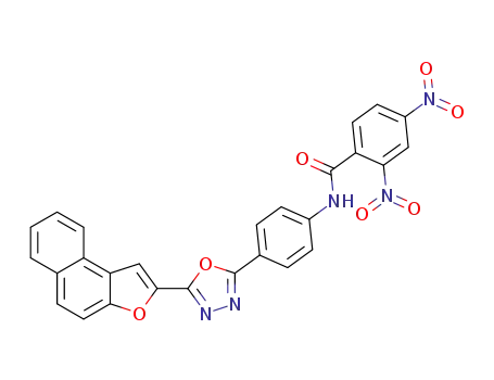 N-(4-(5-(naphtho[2,1-b]furan-2-yl)-1,3,4-oxadiazol-2-yl)phenyl)-2,4-dinitrobenzamide