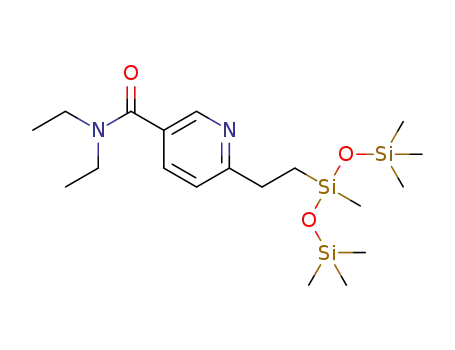N,N-diethyl-6-(2-(1,1,1,3,5,5,5-heptamethyltrisiloxan-3-yl)ethyl)nicotinamide