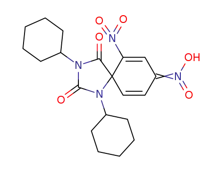 (1,3-dicyclohexyl-6-nitro-2,4-dioxo-1,3-diazaspiro-[4.5]deca-6,9-dien-1-ium-8-ylidene)azinate