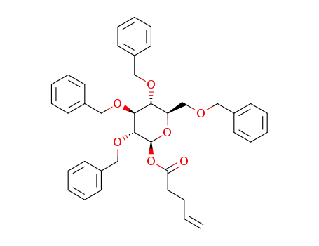 (2S,3R,4S,5R,6R)-3,4,5-tris(benzyloxy)-6-((benzyloxy)methyl)tetrahydro-2H-pyran-2-yl pent-4-enoate