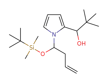 1-(1-(1-((tert-butyldimethylsilyl)oxy)but-3-en-1-yl)-1H-pyrrol-2-yl)-2,2-dimethylpropan-1-ol