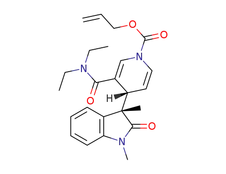 (R*)-allyl 3-(diethylcarbamoyl)-4-((S*)-1,3-dimethyl-2-oxoindolin-3-yl)pyridine-1(4H)-carboxylate
